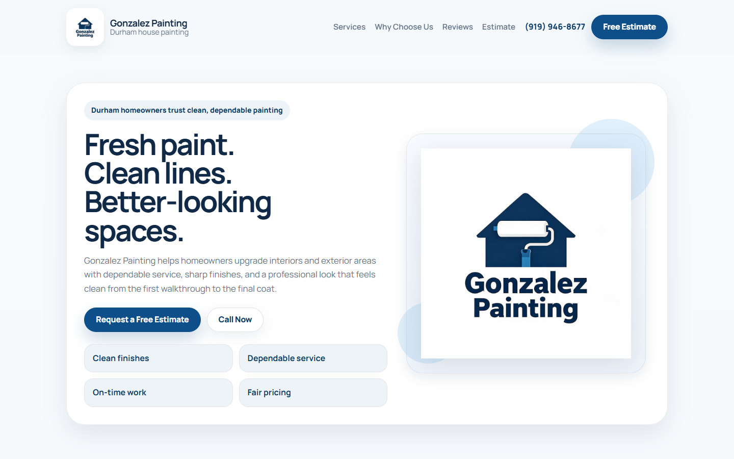 Gonzalez Painting website