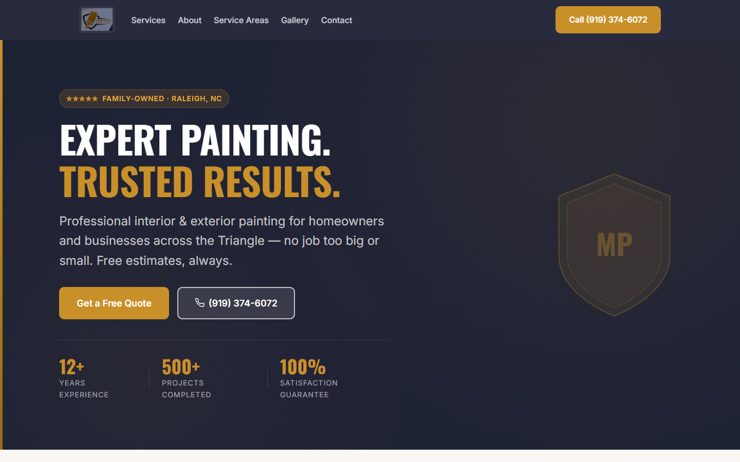 Martinez Painting website